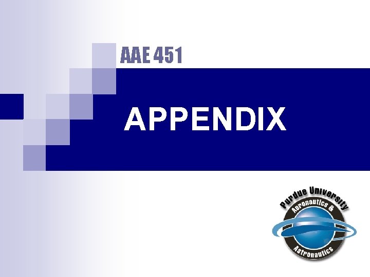 AAE 451 APPENDIX 