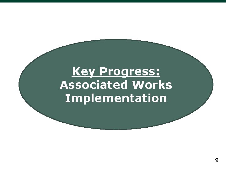 Key Progress: Associated Works Implementation 9 Key Progress: Associated Works Implementation 9