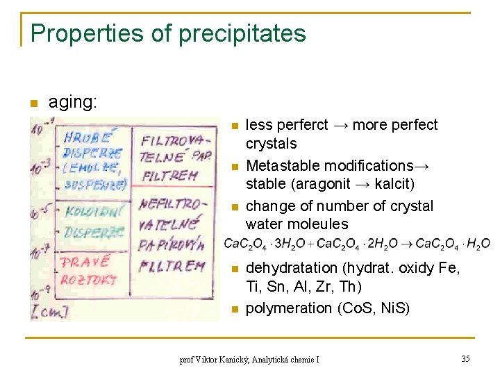 Properties of precipitates n aging: n n n less perferct → more perfect crystals