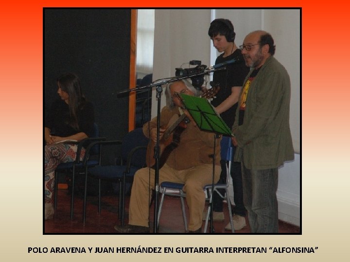 POLO ARAVENA Y JUAN HERNÁNDEZ EN GUITARRA INTERPRETAN “ALFONSINA” 