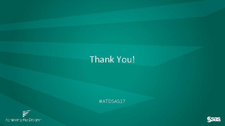 Thank You! #ATDSAS 17 