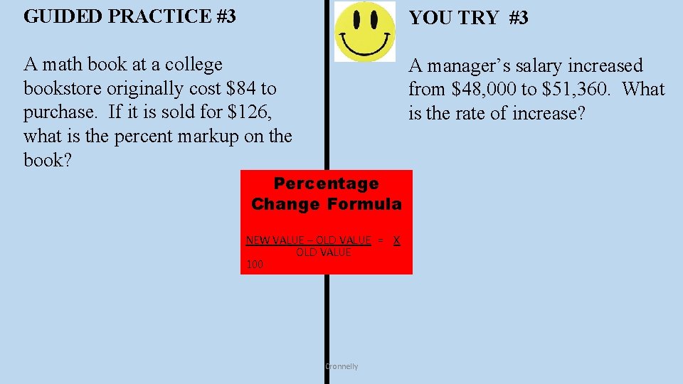 GUIDED PRACTICE #3 YOU TRY #3 A math book at a college bookstore originally GUIDED PRACTICE #3 YOU TRY #3 A math book at a college bookstore originally