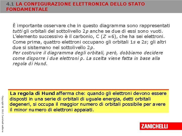 4. 1 LA CONFIGURAZIONE ELETTRONICA DELLO STATO FONDAMENTALE È importante osservare che in questo 4. 1 LA CONFIGURAZIONE ELETTRONICA DELLO STATO FONDAMENTALE È importante osservare che in questo