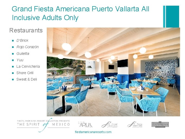 Grand Fiesta Americana Puerto Vallarta All Inclusive Adults Only Restaurants n D’Brick n Rojo