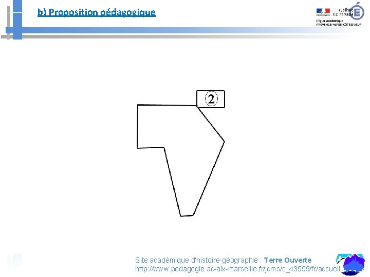 b) Proposition pédagogique Site académique d’histoire-géographie : Terre Ouverte http: //www. pedagogie. ac-aix-marseille. fr/jcms/c_43559/fr/accueil