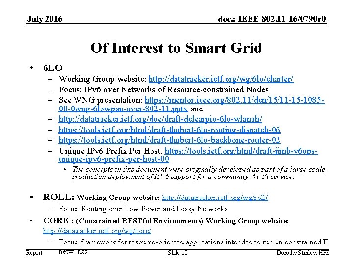 July 2016 doc. : IEEE 802. 11 -16/0790 r 0 Of Interest to Smart