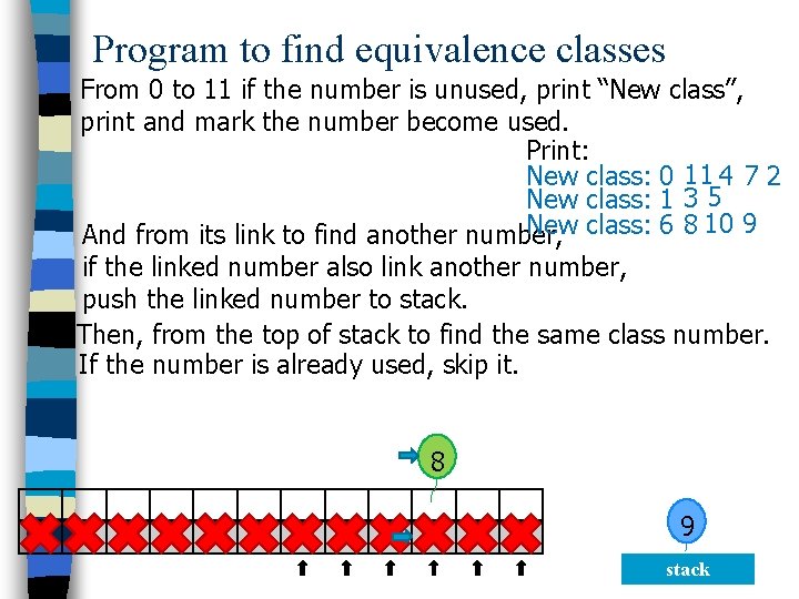 Program to find equivalence classes From 0 to 11 if the number is unused, Program to find equivalence classes From 0 to 11 if the number is unused,