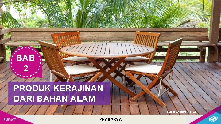 BAB 2 PRODUK KERAJINAN DARI BAHAN ALAM Sumber: Shutterstock. com PRAKARYA 