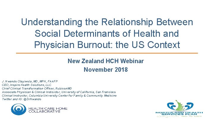Understanding the Relationship Between Social Determinants of Health and Physician Burnout: the US Context