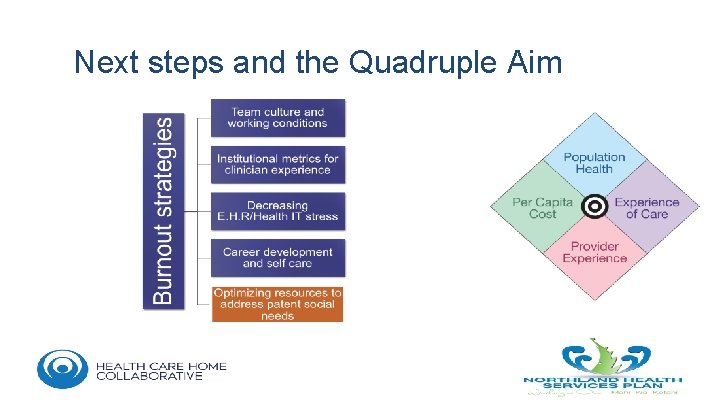 Next steps and the Quadruple Aim 