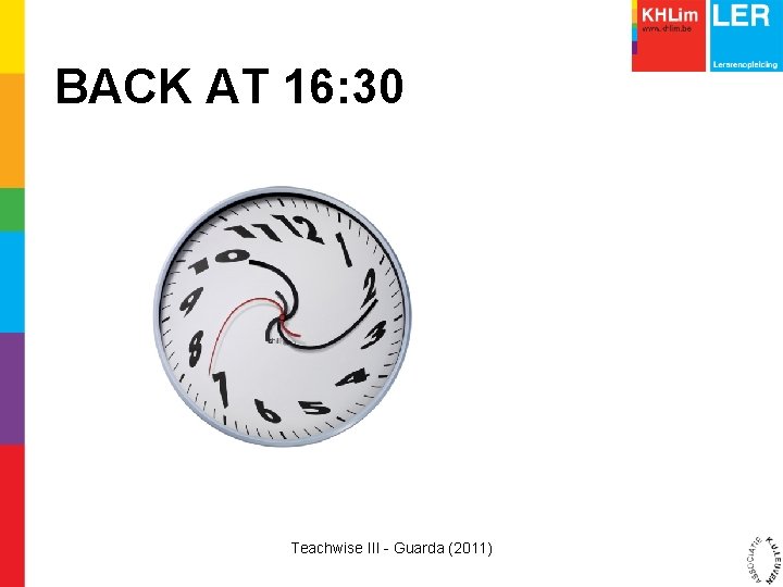 BACK AT 16: 30 Teachwise III - Guarda (2011) 