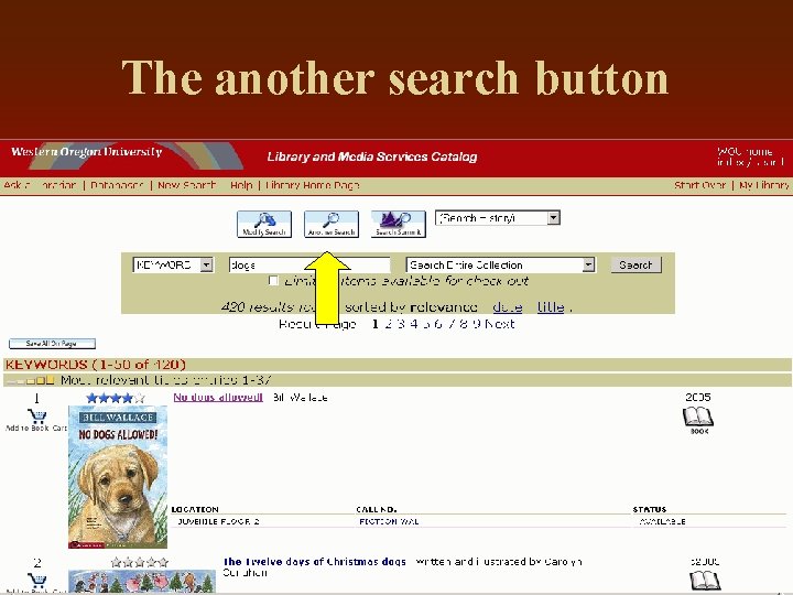 The another search button 