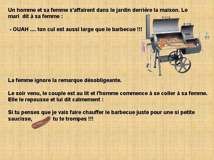 Un homme et sa femme s'affairent dans le jardin derrière la maison. Le mari