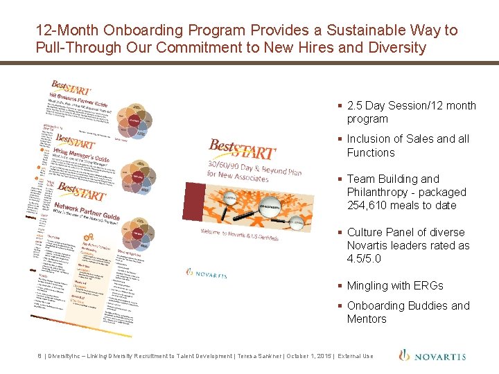 12 -Month Onboarding Program Provides a Sustainable Way to Pull-Through Our Commitment to New