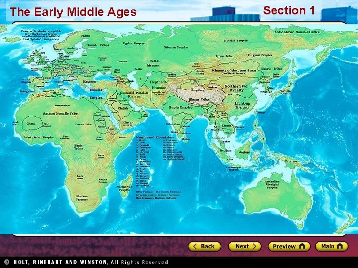 The Early Middle Ages Section 1 