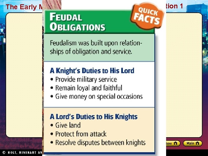 The Early Middle Ages Section 1 