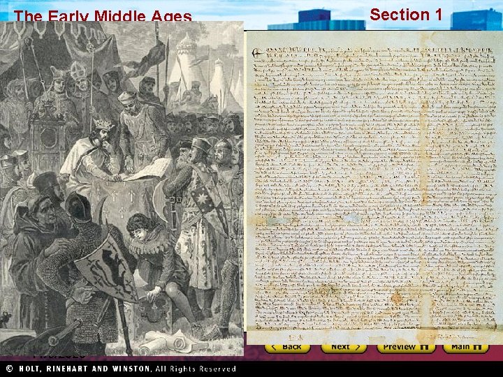 The Early Middle Ages 11/6/2020 Section 1 