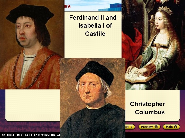 The Early Middle Ages Section 1 Ferdinand II and Isabella I of Castile Christopher