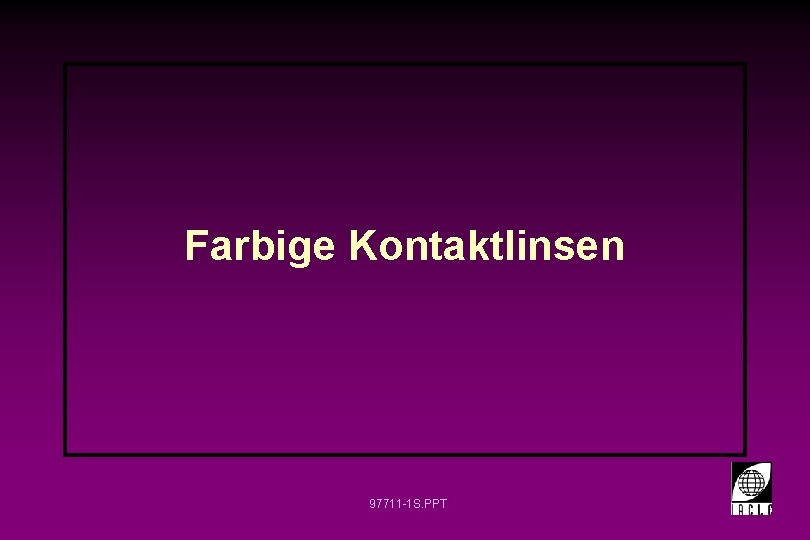 Farbige Kontaktlinsen 97711 -1 S. PPT 