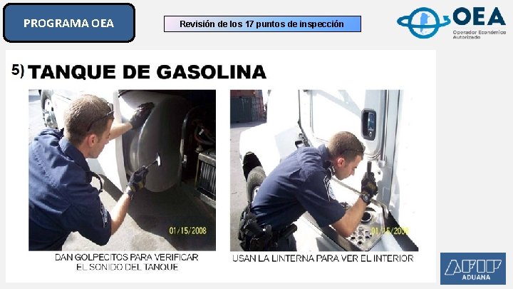PROGRAMA OEA Revisión de los 17 puntos de inspección PROGRAMA OEA Revisión de los 17 puntos de inspección