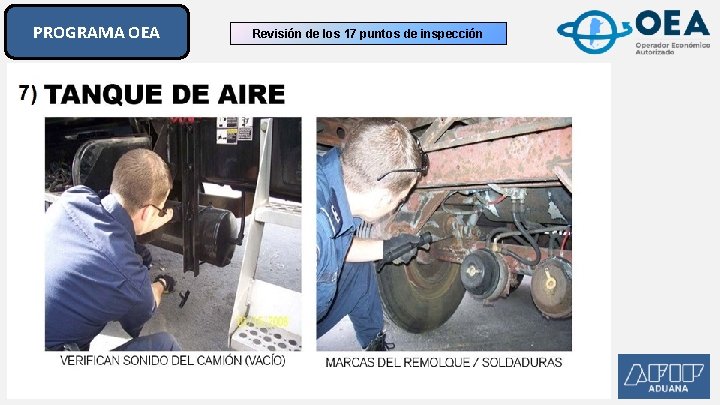PROGRAMA OEA Revisión de los 17 puntos de inspección PROGRAMA OEA Revisión de los 17 puntos de inspección
