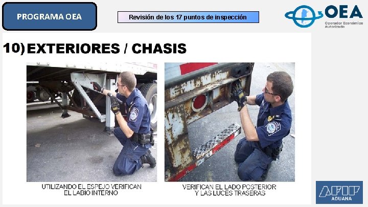 PROGRAMA OEA Revisión de los 17 puntos de inspección PROGRAMA OEA Revisión de los 17 puntos de inspección