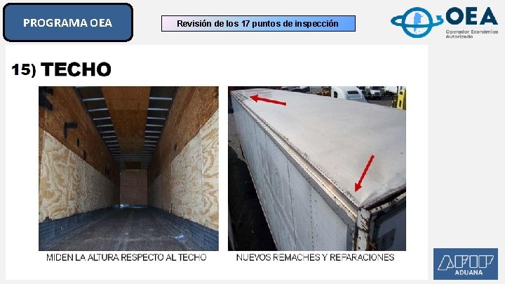 PROGRAMA OEA Revisión de los 17 puntos de inspección PROGRAMA OEA Revisión de los 17 puntos de inspección