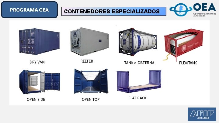 PROGRAMA OEA CONTENEDORES ESPECIALIZADOS PROGRAMA OEA CONTENEDORES ESPECIALIZADOS