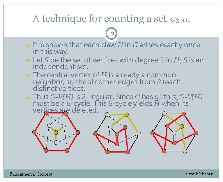 A technique for counting a set 3/3 3. 10 78 It is shown that