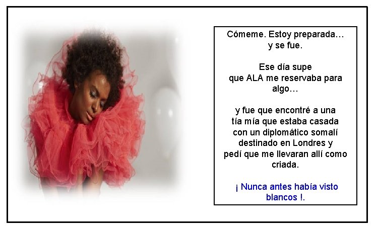 Cómeme. Estoy preparada… y se fue. Ese día supe que ALA me reservaba para Cómeme. Estoy preparada… y se fue. Ese día supe que ALA me reservaba para