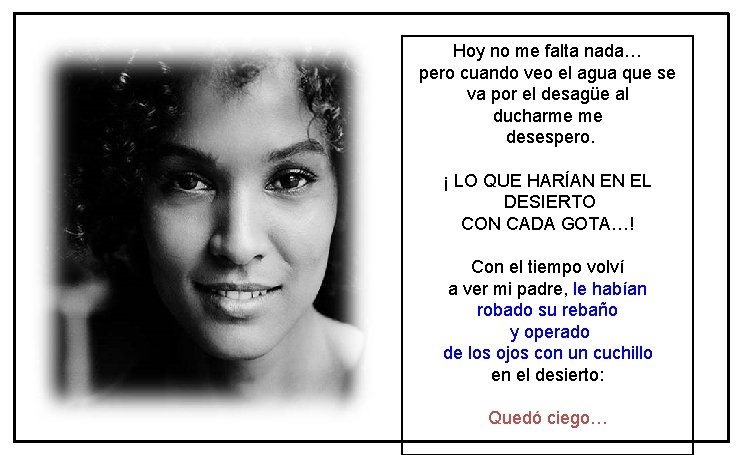 Hoy no me falta nada… pero cuando veo el agua que se va por Hoy no me falta nada… pero cuando veo el agua que se va por