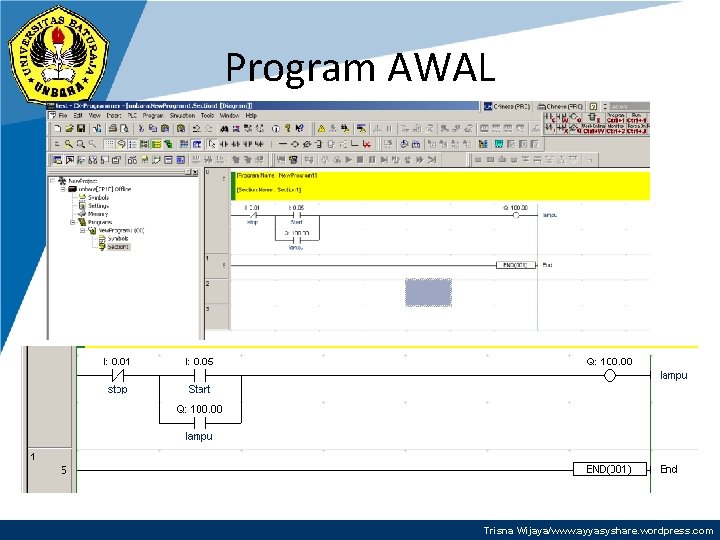 Program AWAL Trisna Wijaya/www. ayyasyshare. wordpress. com 