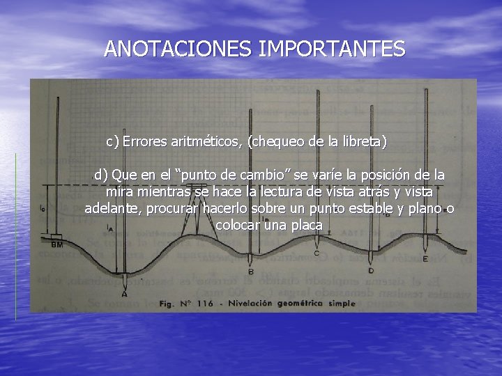 ANOTACIONES IMPORTANTES c) Errores aritméticos, (chequeo de la libreta) d) Que en el “punto ANOTACIONES IMPORTANTES c) Errores aritméticos, (chequeo de la libreta) d) Que en el “punto