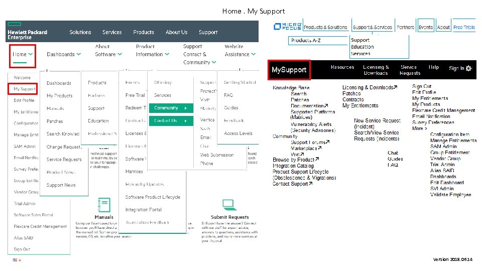 Home. My Support Version 2018. 06. 14 