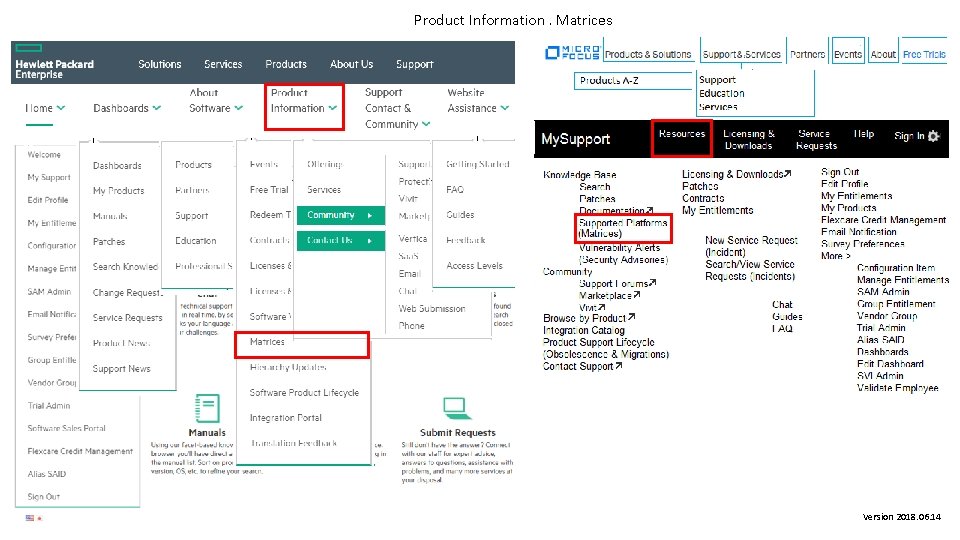 Product Information. Matrices Version 2018. 06. 14 