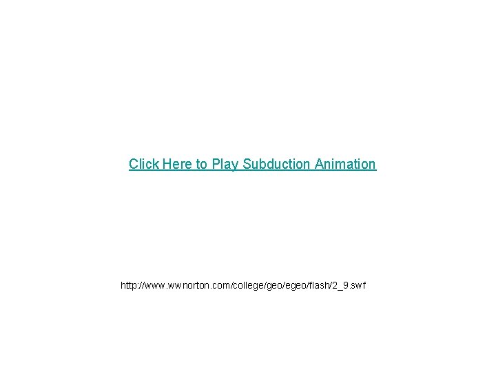 Click Here to Play Subduction Animation http: //www. wwnorton. com/college/geo/egeo/flash/2_9. swf 