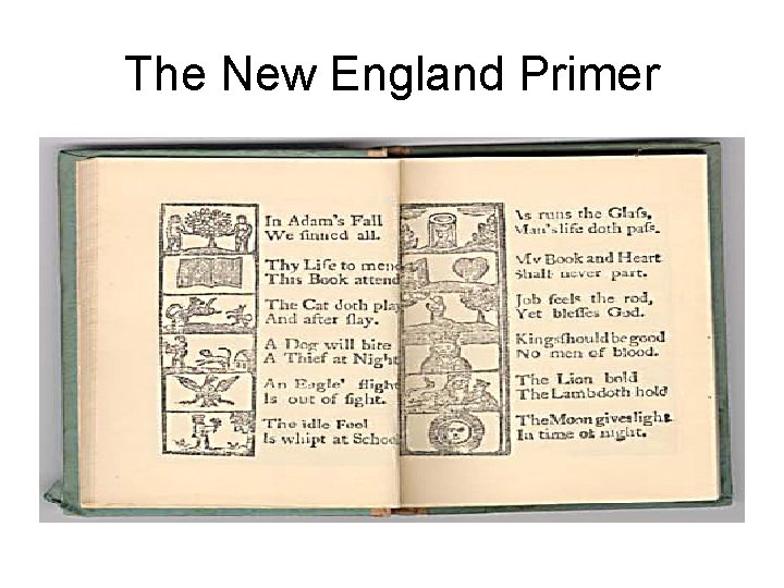 The New England Primer The New England Primer