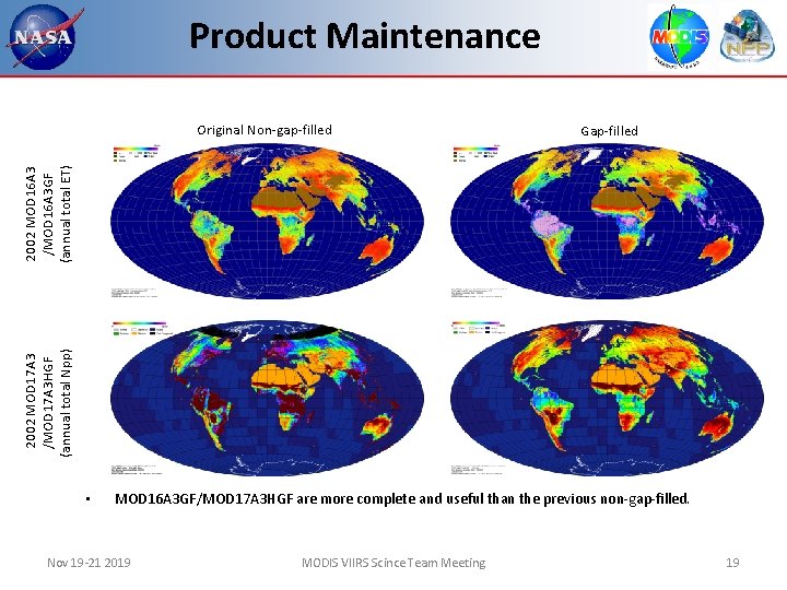 Product Maintenance Gap-filled 2002 MOD 17 A 3 /MOD 17 A 3 HGF (annual
