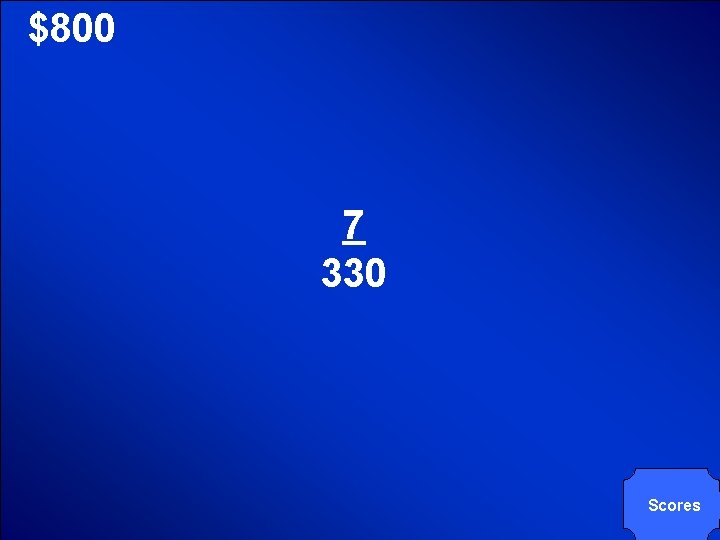 © Mark E. Damon - All Rights Reserved $800 7 330 Scores 