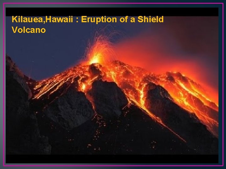 Kilauea, Hawaii : Eruption of a Shield Volcano 