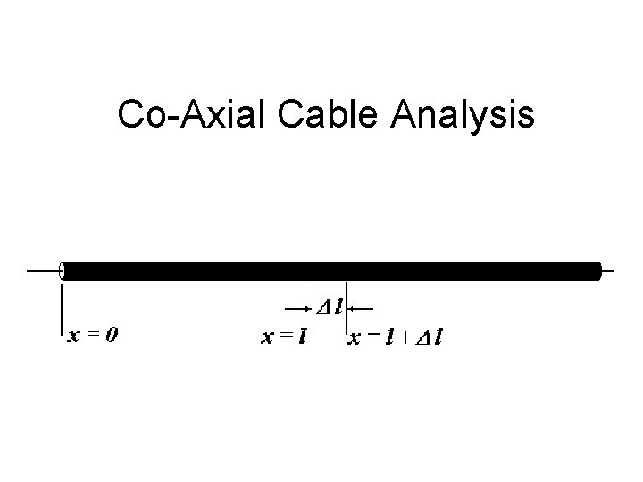 Co-Axial Cable Analysis 