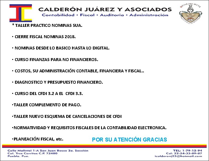 * TALLER PRACTICO NOMINAS SUA. • CIERRE FISCAL NOMINAS 2018. • NOMINAS DESDE LO