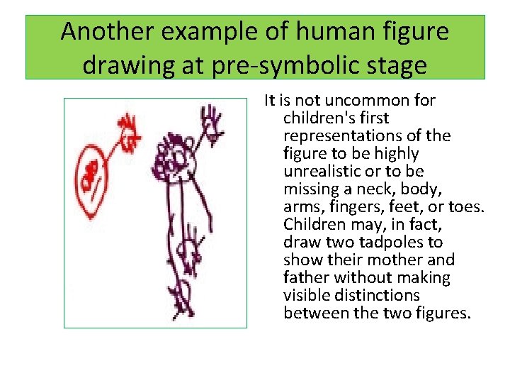 Another example of human figure drawing at pre-symbolic stage It is not uncommon for