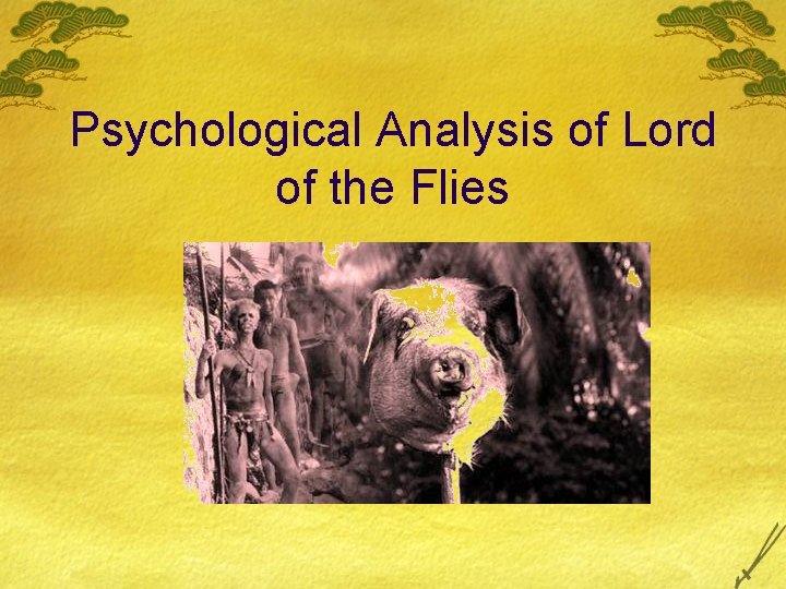 Psychological Analysis of Lord of the Flies 