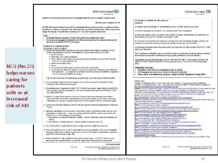 NCG (No. 20) helps nurses caring for patients with or at increased risk of