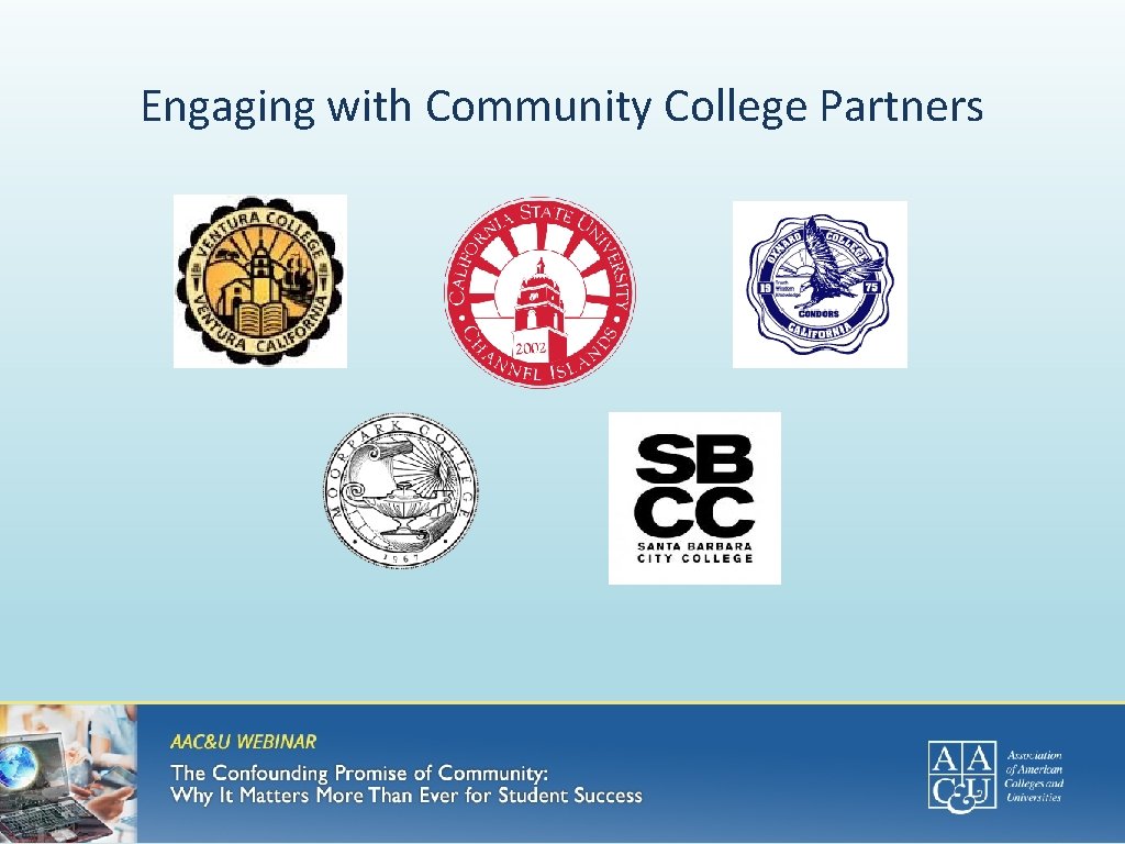 Engaging with Community College Partners 