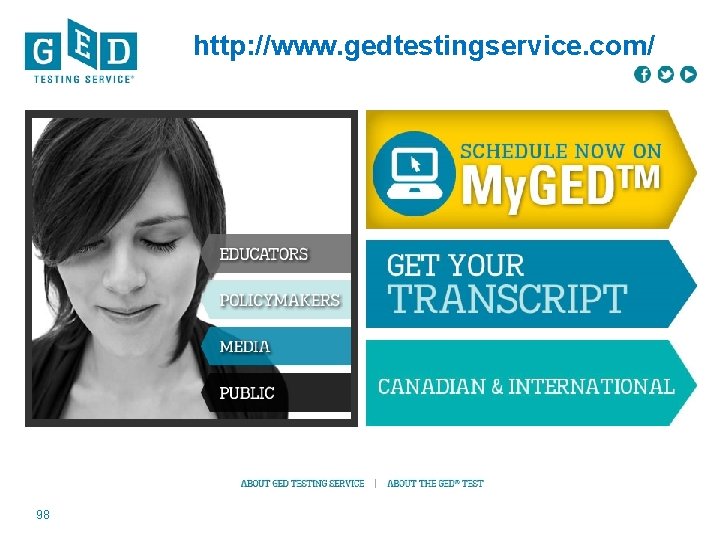 http: //www. gedtestingservice. com/ 98 GEDtestingservice. com • GED. com 