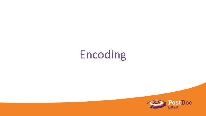 Encoding 