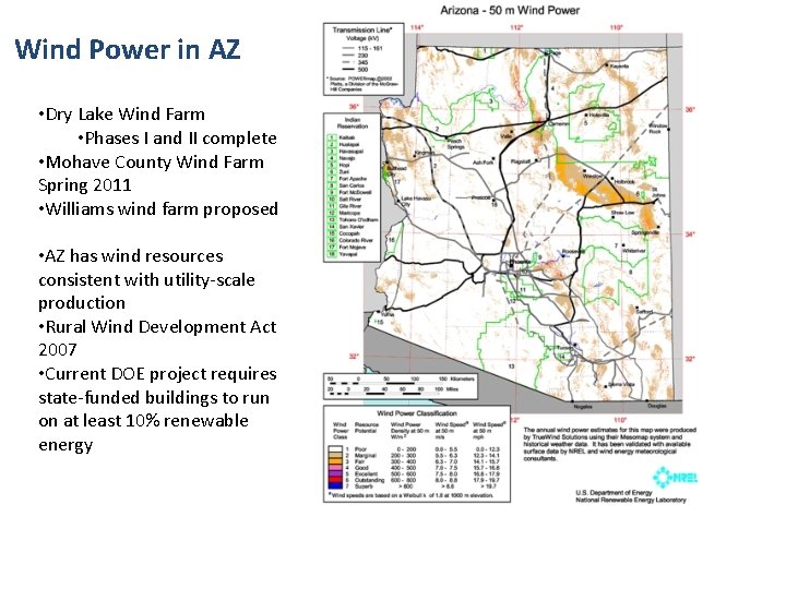 Wind Power in AZ • Dry Lake Wind Farm • Phases I and II Wind Power in AZ • Dry Lake Wind Farm • Phases I and II
