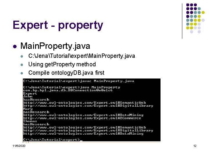 Expert - property l Main. Property. java l l l 11/6/2020 C: JenaTutorialexpertMain. Property.